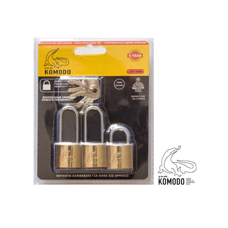 ΛΟΥΚΕΤΟ ΑΣΦΑΛΕΙΑΣ KOMODO 25MM SETX3