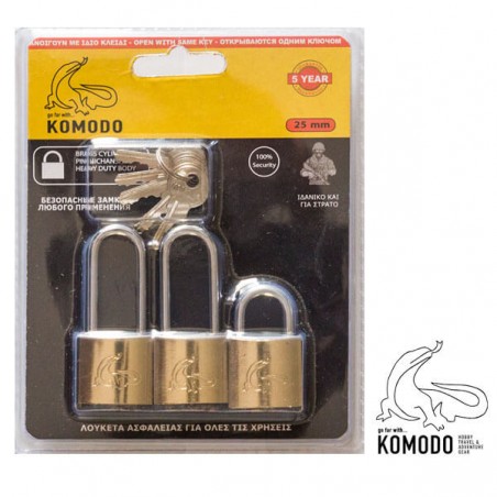ΛΟΥΚΕΤΟ ΑΣΦΑΛΕΙΑΣ KOMODO 25MM SETX3