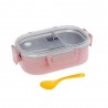 ECO LIFE LIGHT PINK ΦΑΓΗΤΟΔΟΧΕΙΟ 900ml ΜΕ ΧΩΡΙΣΜΑ