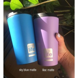 COFFEE THERMOS ECOLIFE SKY BLUE (MATTE)